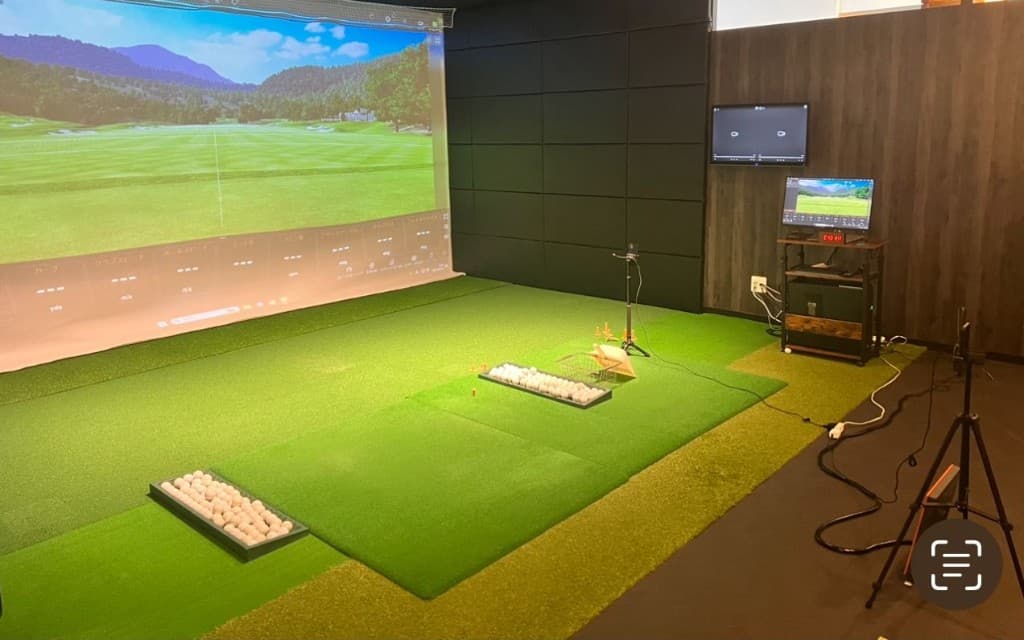 シミュレーション打席の全景